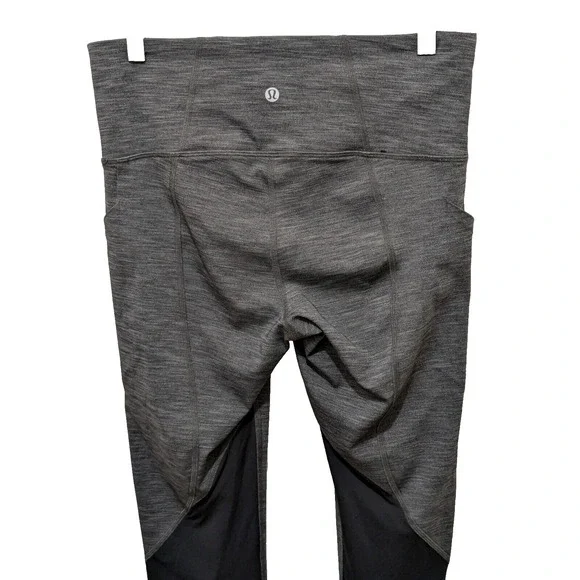 Lululemon Pants  26 Waist  10 Rise 24 Inseam  Gray Heather Work Out  Very Good - Picture 10 of 10